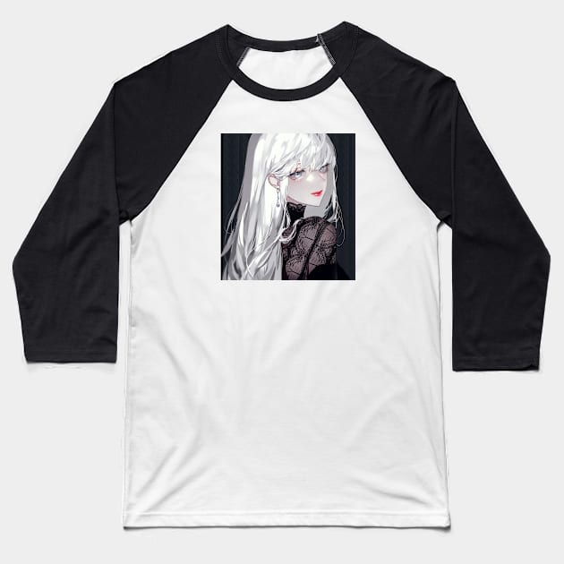 Keiko Baseball T-Shirt by Snow Princess